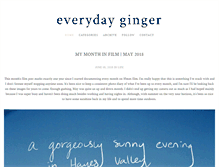 Tablet Screenshot of everydayginger.com